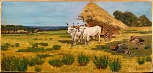 Giovanni Fattori Riposo in  Maremma olio su tela 1875 300x144 Chi era Giovanni Fattori