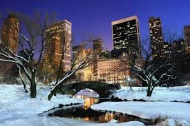 Central Park New York inverno A Manhattan, nel cuore di New York. E dinverno costa meno